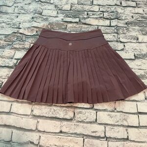 Athleta Mauve Mini Skirt Skort Pleated~